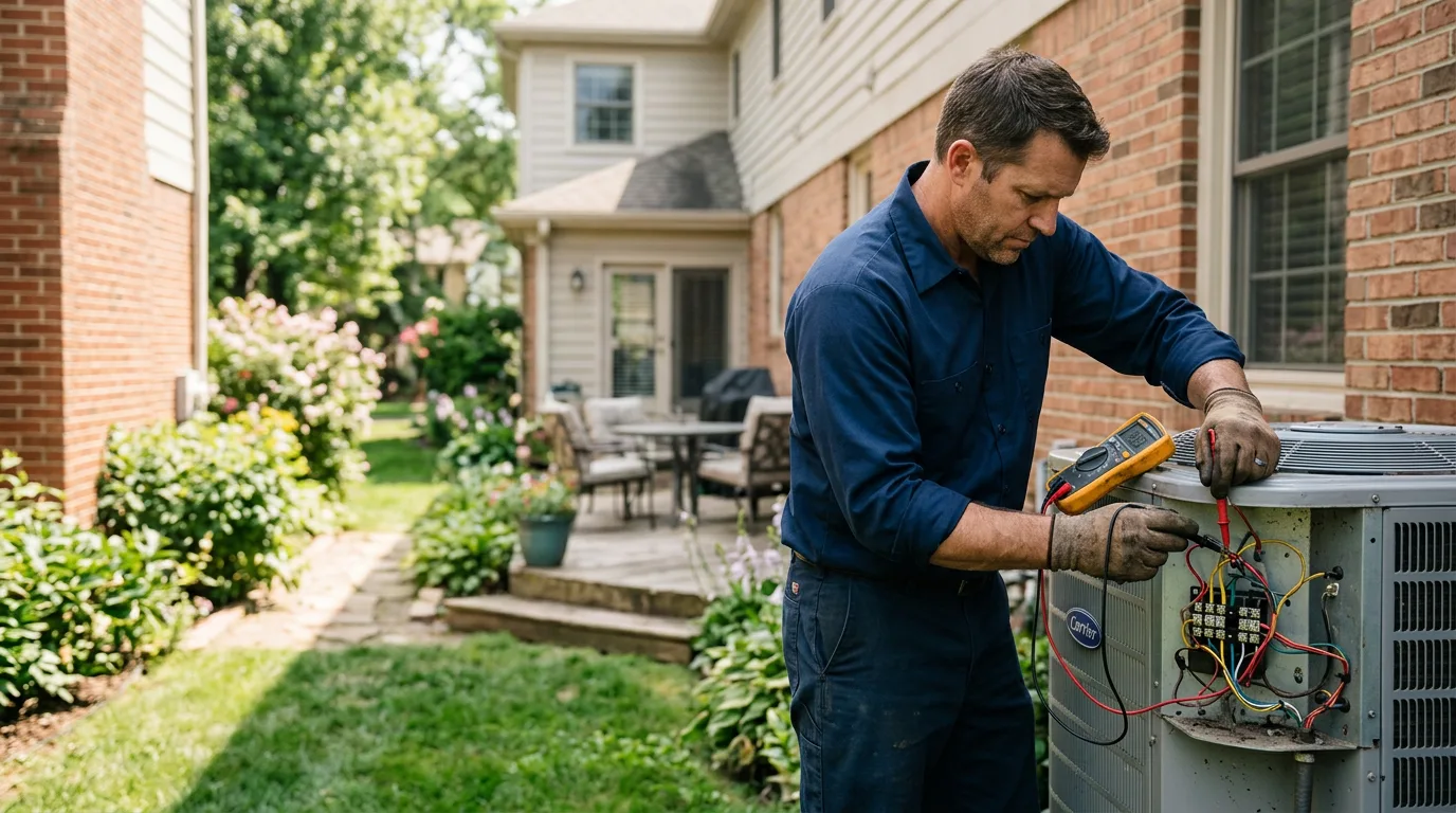 HVAC technician working near Gresham, WI